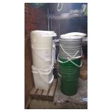 LOT PLASTIC BUCKETS