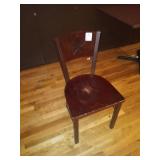 WOOD METAL FRAME CHAIRS