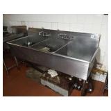 3 COMPARTMENT SS SINK - 6 FT