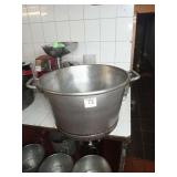 SS POT WITH HANADLES 21" X 13"