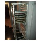 PAN RACK WITH 18 SHEET PANS