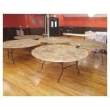 6 FT ROUND CATERING TABLES