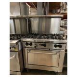 NEW SUNFIRE 6 BURNER GAS STOVE WITH OVEN