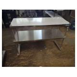 NEW SS DOUBLE OVERSHELF 48" X 18" X 33" TALL