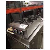 NEW STAR COUNTERTOP GAS 2 BURNER STOVE 12"