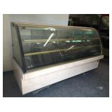 8 FT CURVED GLASS BAKERY CASE WITH COMPRESSOR