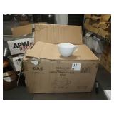 NEW LOT OF 32 PORCELAIN WHITE CAPPUCCINO CUPS