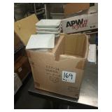 NEW LOT OF 41 SQUARE BOWLS 4"