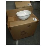 NEW LOT OF 24 PLASTIC SQUARE BOWLS 9"