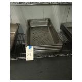 NEW LOT OF 16 PERFORATED SS PANS
