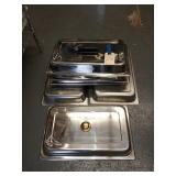 NEW LOT OF 7 FULL SIZE SS LIDS