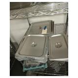 NEW LOT OF 9 ASSORTED SS LIDS