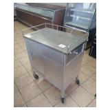 SS ROLLING CABINET WITH DRAWER 31" X 19" X 35"