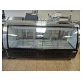 82" SELF CONTAINED CURVED GLASS DELI CASE