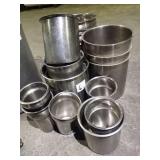 LOT OF 20 SS INSERT POTS