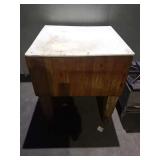 BUTCHER BLOCK 30" X 30" X 33"