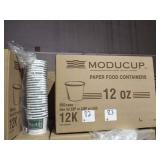 CASES 12 OZ PAPER FOOD CONTAINERS