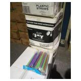 CASES BUBBLE TEA PLASTIC STRAWS