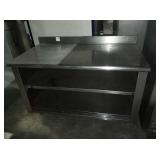 SS COUNTER WITH STORAGE SPACE 54" X 30"