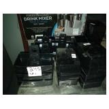 NEW LOT OF 20 BLACK PLASTIC SUGAR CADDIES