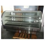 LEADER 77" SELF CONTAINED CURVED GLASS BAKERY CASE