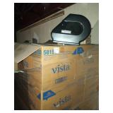 CASES OF TOILET PAPER DISPENSERS