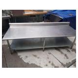 SS TABLE 84" X 30" X 25-1/2" TALL