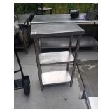 SS TABLE 24" X 14" X 42" TALL
