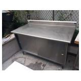 SS COUNTER CABINET 60" X 30" X 35" TALL