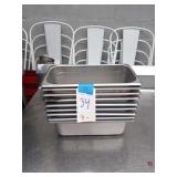 LOT OF 9 SS PANS