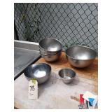 LOT OF 11 SS BOWLS