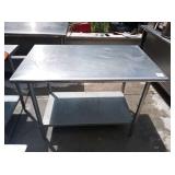 SS TABLE 48" X 30" X 36" TALL
