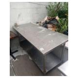 SS TABLE 72" X 30" X 36" TALL