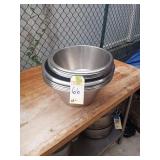 LOT OF 15 LARGE SS BOWLS