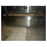 4 FT SELF CONTAINED REFRIGERATED GRILL STAND