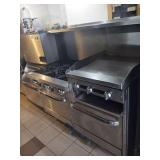 SOUTHBEND GAS 6 BURNER STOVE WITH GRILL & 2 OVENS