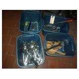 LOT 4 BINS UTENSILS