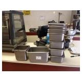 LOT OF 12 ASSORTED SS PANS