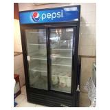 TRUE 2 SLIDING GLASS DOOR REFRIGERATOR GDM-37-LD