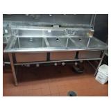 3 COMPARTMENT SINK 71" X 28"
