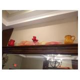 LOT DECORATIONS ON 8 SHELVES