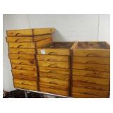 WOOD DOUGH BINS