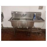 3 COMP SINK 55" X 22"