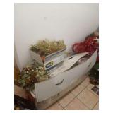 LOT HOLIDAY TREE & DECORATIONS