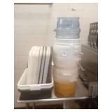 ASSORTED PLASTIC BINS