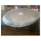 LOT OF 9 PIZZA TRAYS 19"