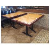 4 SEAT TABLES DOUBLE BASE