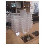 LOT OF 23 PLASTIC BINS