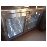 GLASTENDER 4 FT REFRIGERATED BACKBAR GLASS DOORS