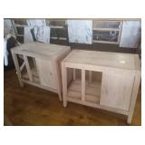 3 FT WOODEN STANDS ON WHEELS